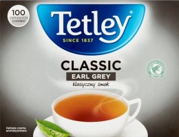 Herbata TETLEY CLASSIC EARL GREY czarna 100 saszetek bez zawieszki Tetley