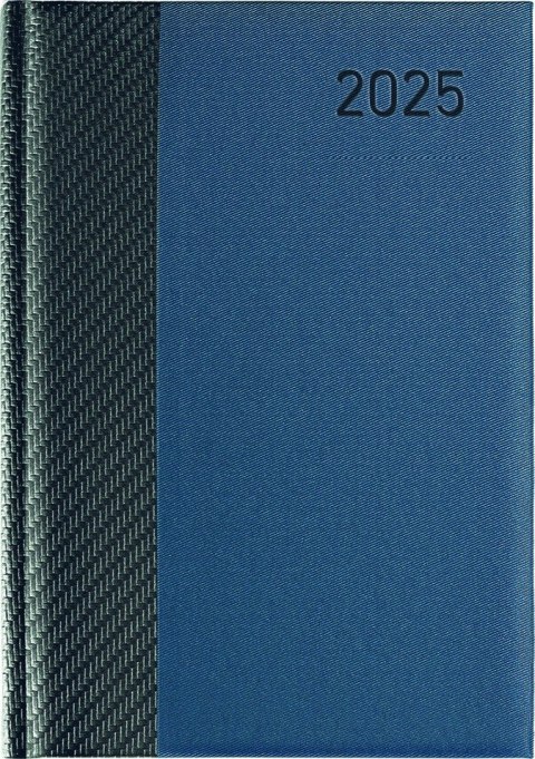 Kalendarz A-5 STANDARD książkowy (KS1), 06 - grafit carbon / granat linea 2025 TELEGRAPH Telegraph