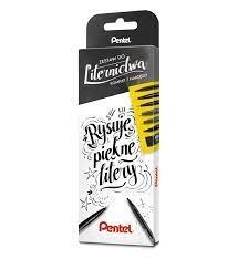 Kompletny zestaw do liternictwa czarny Zestaw-7 PENTEL Pentel