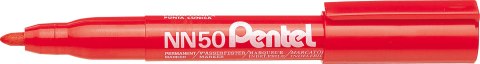 Marker permanentny NN50 czerwony okrągła końcówka PENTEL Pentel Marker permanentny NN50 czerwony okrągła końcówka PENTEL Pentel