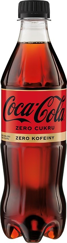 Napój COCA COLA ZERO bez kofeiny 0.5L butelka PET Coca Cola