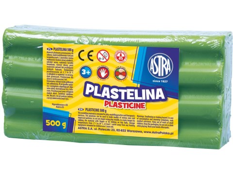 Plastelina Astra 500g zielona jasna, 303117010 Astra