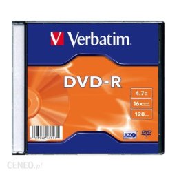 Płyta DVD-R VERBATIM SLIM 4.7GB x16 43557 Verbatim