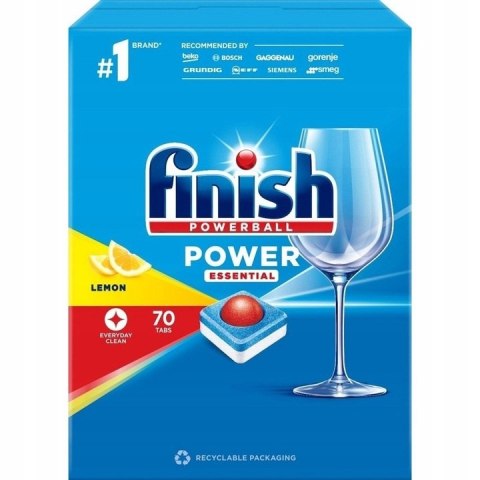 FINISH Tabletki do zmywarki POWER Essential Cytrynowy 70 szt. 11391 Finish