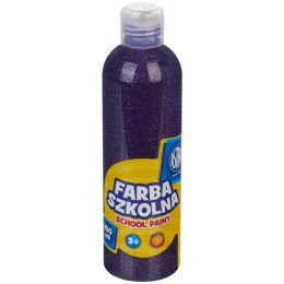 Farba szkolna Astra 250 ml - brokatowa fioletowa, 301217042 Astra