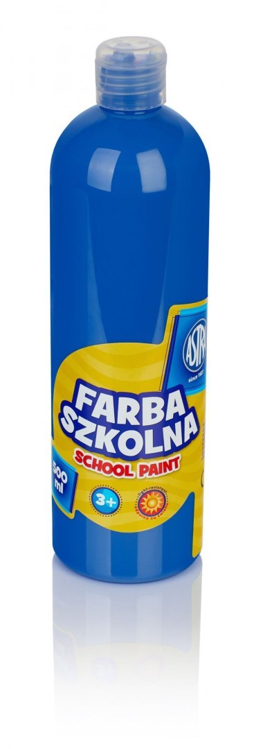 Farba szkolna Astra 500 ml - niebieska ciemna, 301109004 Astra Farba szkolna Astra 500 ml - niebieska ciemna, 301109004 Astra