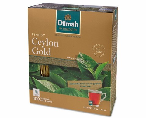 Herbata DILMAH CEYLON GOLD 100szt x2g koperta czarna Dilmah