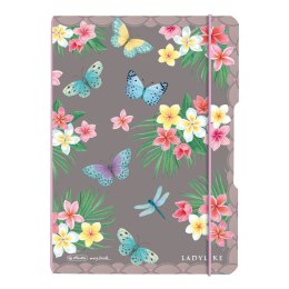 Notatnik A5 40 kartek kratka PP MY.BOOK flex ladylike butterflies 50044290 Herlitz Herlitz