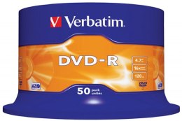 Płyta DVD-R VERBATIM CAKE (50) Matt Silver 4.7GB x 16 43548 Verbatim