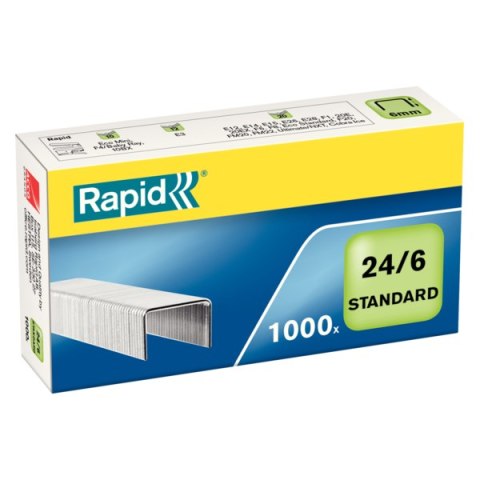 Zszywki RAPID Standard 24/6 1M, 1000 szt., 24855600 Rapid Zszywki RAPID Standard 24/6 1M, 1000 szt., 24855600 Rapid