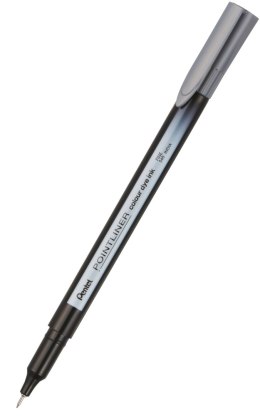 Cienkopis pointliner colour, szary z tuszem na bazie wody, S40-N PENTEL Pentel