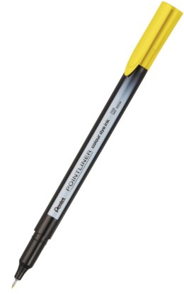 Cienkopis pointliner colour, żółty z tuszem na bazie wody, S40-G PENTEL Pentel