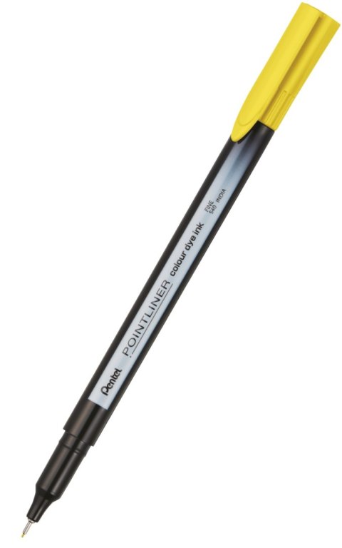 Cienkopis pointliner colour, żółty z tuszem na bazie wody, S40-G PENTEL Pentel