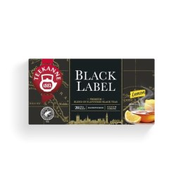 Herbata TEEKANNE Black Label cytryna 20 kopert czarna Teekanne