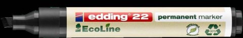 Marker EDDING permanentny ekologiczny ścięta końcówka czarny 22/001/c ed Edding