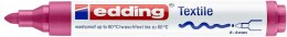 Marker do tkanin okrągła końcówka 3 mm karminowy Edding 4500/019/K Edding