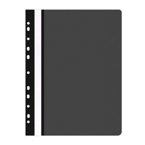 Skoroszyt , PP, A4, miękki, 100/170mikr., wpinany, czarny, typu OFFICE PRODUCTS 21104121-05 Office Product