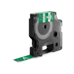 Taśma winylowa RHINO 12 mm biała na zielonym 1805414 DYMO Rhino