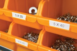 Taśma winylowa RHINO 12mm czarna na białym 18444/S0718600 DYMO Rhino