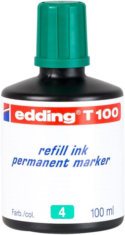 Tusz do markerów permanentnych 100 ml zielony Edding T100/004/Z Edding