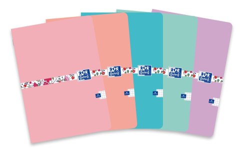 Zeszyt FLORAL A4 60k 90g kratka z marginesem mix 400148582 OXFORD Oxford