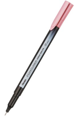 Cienkopis pointliner colour, baby pink z tuszem na bazie wody, S40-P2 PENTEL Pentel