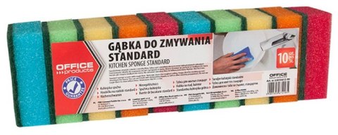 Gąbka do zmywania Standard, 10szt., mix kolorów, typu OFFICE PRODUCTS 22035612-99 Office Product