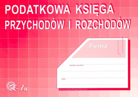K-1U Podatkowa księga przychodów i rozchodów A4 offset MICHALCZYK&PROKOP Michalczyk i Prokop