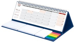 Kalendarz z notesem Maxi miesięczny spiralowany KB053B granat 2026 WOKÓŁ NAS Wokół Nas