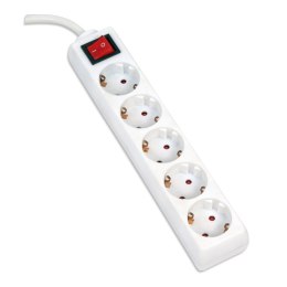 Listwa zasilająca z 5 gniazdami 1,5 m biała OMEGA OL5G15W SALE Platinet