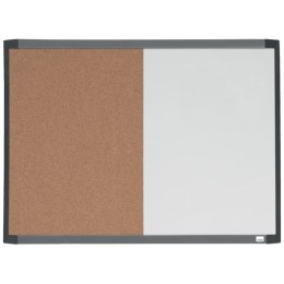Mała tabliczka CombiBoard 585x430mm, tablica suchościeralna biała i korkowa (pół na pół) Nobo 1903784 Nobo