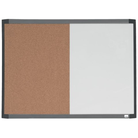 Mała tabliczka CombiBoard 585x430mm, tablica suchościeralna biała i korkowa (pół na pół) Nobo 1903784 Nobo
