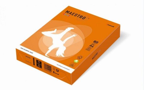 Papier xero MAESTRO COLOR A4 80g MO15 mandarynkowy Maestro