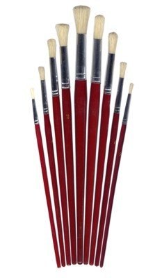 Pędzle 882Y okrągłe 8 szt., 9 szt. MIX rozmiarów, GRAND 170-1426 Grand