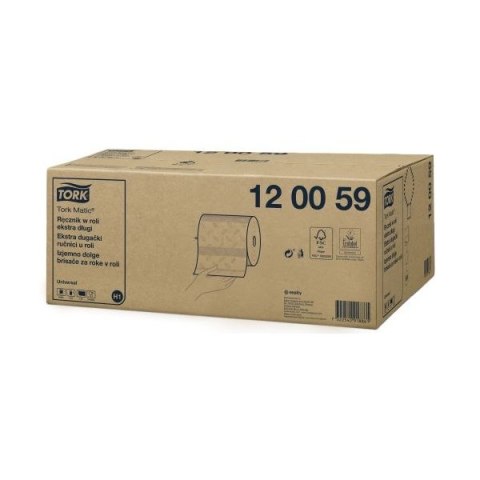 Ręcznik w roli H1 biały 280m 1w TORK (6) 120059 Matic System Tork