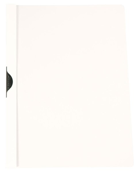 Skoroszyt Q-CONNECT z metalowym klipsem, PP, A4, 200/350mikr., biały Q-Connect