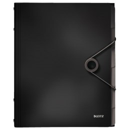 Teczka segregująca 6 przekładek czarna PP LEITZ SOLID 45691095 Leitz