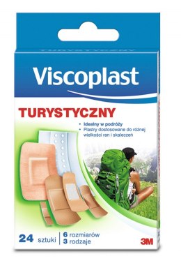 Zestaw plastrów VISCOPLAST, turystyczny, 24szt., TRAYPACK, mix kolorów Viscoplast 3M
