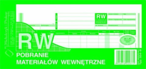 354-8 RW pobranie materiałów wewnętrzne 1/3A4 80 kartek MICHALCZYK Michalczyk i Prokop