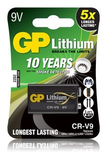 Bateria litowa GP 9V / U9VL 9.0V GPPVLCRV9009 GP Batteries