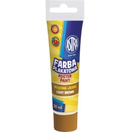 Farba plakatowa Astra tuba 30 ml - brązowa jasna, 83110912 Astra