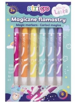 Flamastry STRIGO magiczne 6 kol. SSC143 Strigo