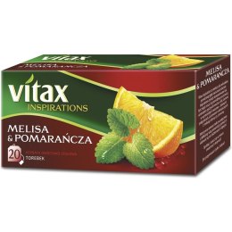 Herbata VITAX INSPIRATIONS Melisa&pomarańcza (20 saszetek) 33g zawieszka Vitax