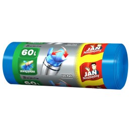 JAN NIEZBĘDNY Worki HD Easy-pack niebieskie wiązane 60l 20 szt. 32348 Jan Niezbędny