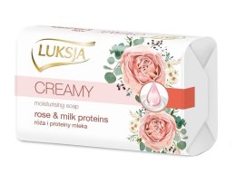 LUKSJA Mydło kostka 90g CREAMY ROSE & MILK 48742 Luksja