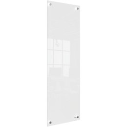 Mała podłużna szklana tablica suchościeralna Nobo Home 300x900mm, biała 1915604 Nobo