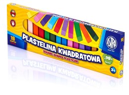 Plastelina Astra kwadratowa 18 kolorów, 83814904 Astra