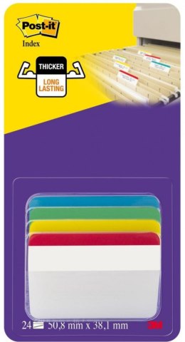 Zakł.ind.686-A1 4kol.50.8*38mm wygięte do szuflad 3M Post-it, 3M-70005227346 Post-It 3M