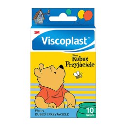 Zestaw plastrów VISCOPLAST, 10szt., KUBUŚ I PRZYJACIELE, MIX KOLOR Viscoplast 3M