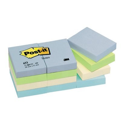Bloczek 38x51 pal.MINERAL 653ML (12) POST-IT 3M 3M Post-It